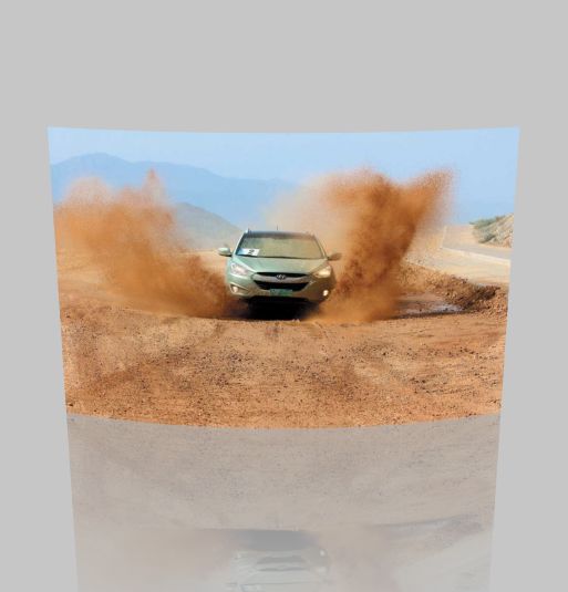 Hyundai Tucson-Борьба с песчаным берегом