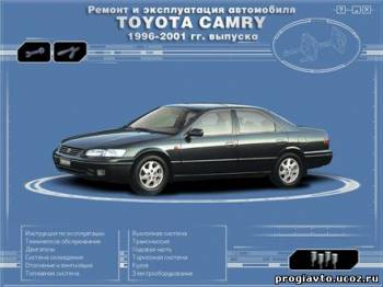 Toyota Camry 1996-2001гг Camry Gracia / Vienta / Mark II Tourer / Avalon / Windom 1996-2001 гг Руководство по ремонту