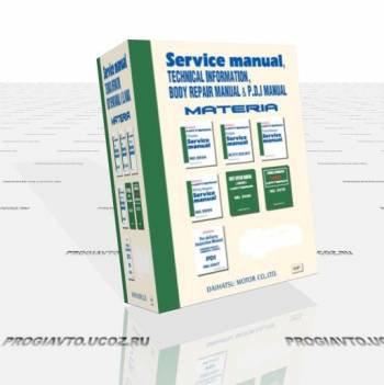 Daihatsu Materia - Service manual, Tehnical information, Body repair manual & P.D.I. manual.